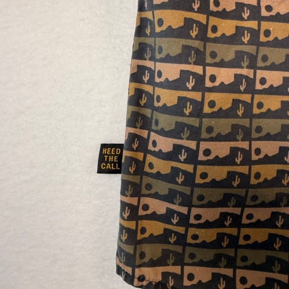 Howler Brothers Mens Large Gaucho Snap Shirt Desert Cactus Print Short Sleeve - Picture 11 of 14